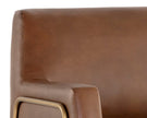 Sunpan Cybil Lounge Chair - Vintage Caramel Leather Clearance