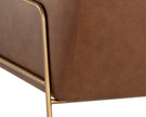 Sunpan Cybil Lounge Chair - Vintage Caramel Leather Clearance