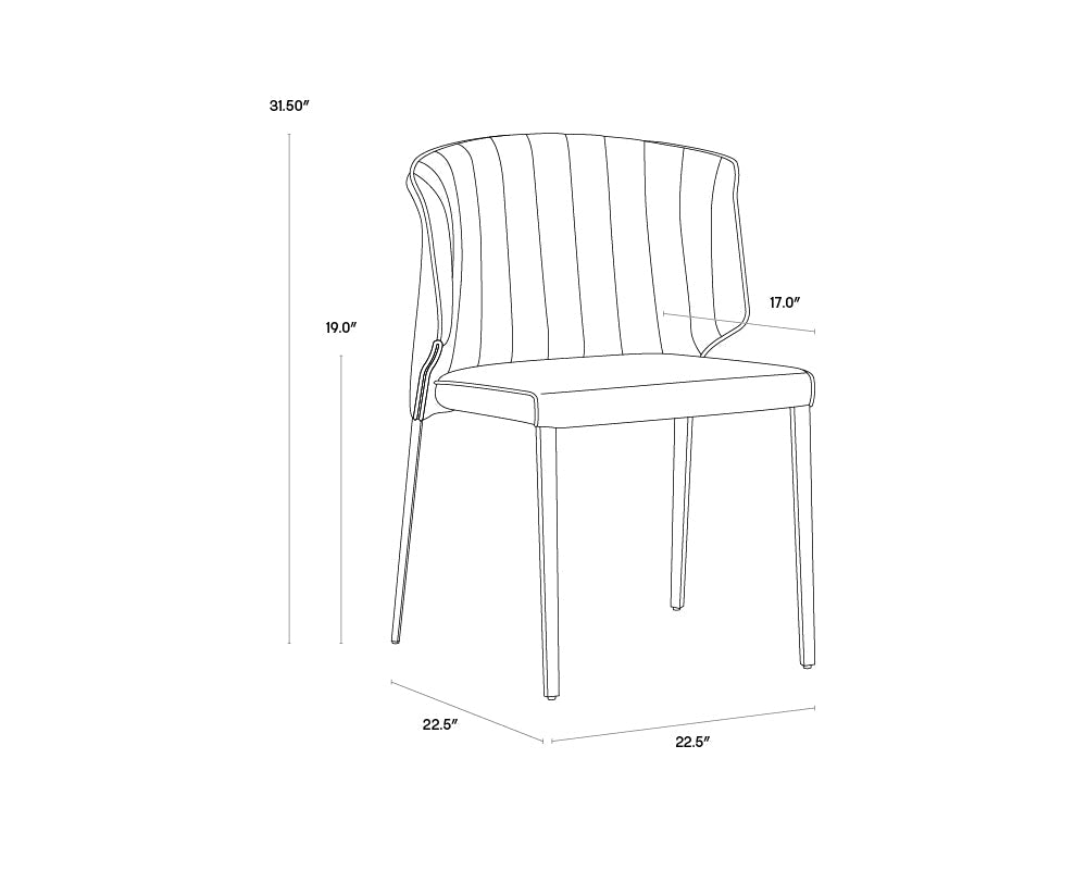 Sunpan Zayden Dining Chair - Belfast Oatmeal