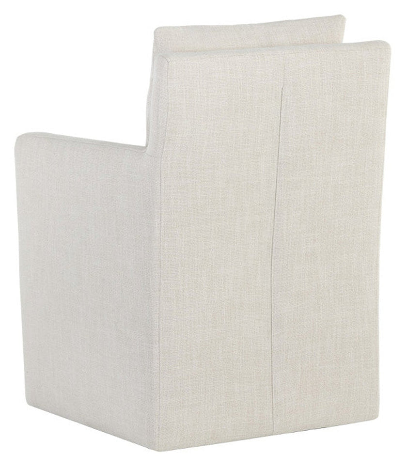 Sunpan Glenrose Wheeled Dining Armchair