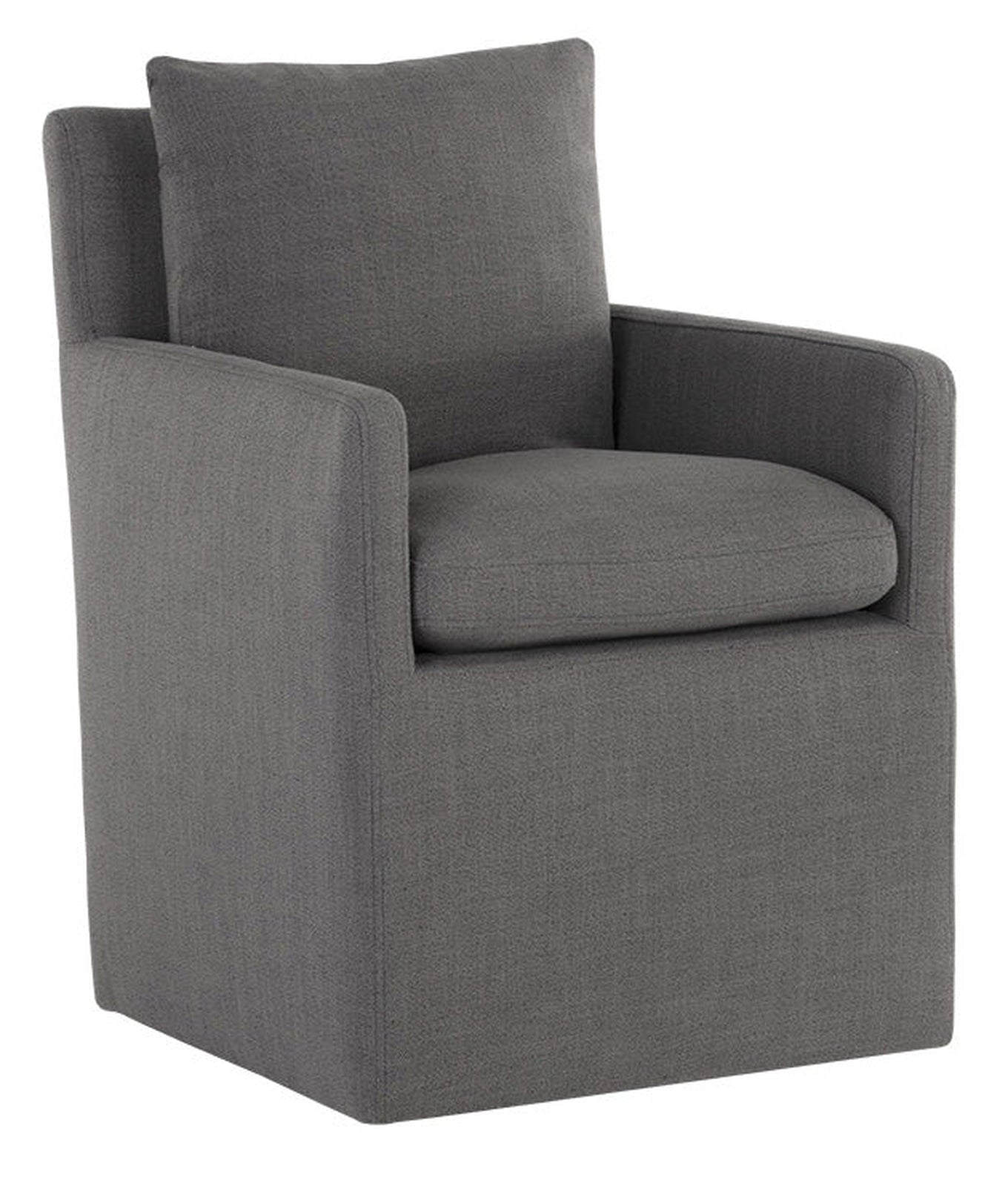 Sunpan Glenrose Wheeled Dining Armchair