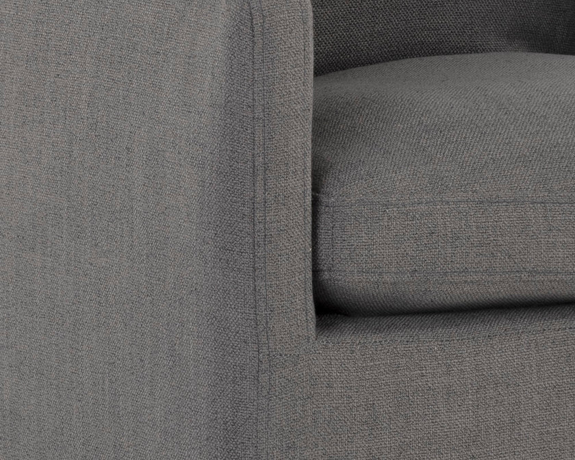 Sunpan Glenrose Wheeled Dining Armchair
