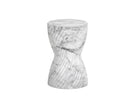 Sunpan Cara End Table Marble Look