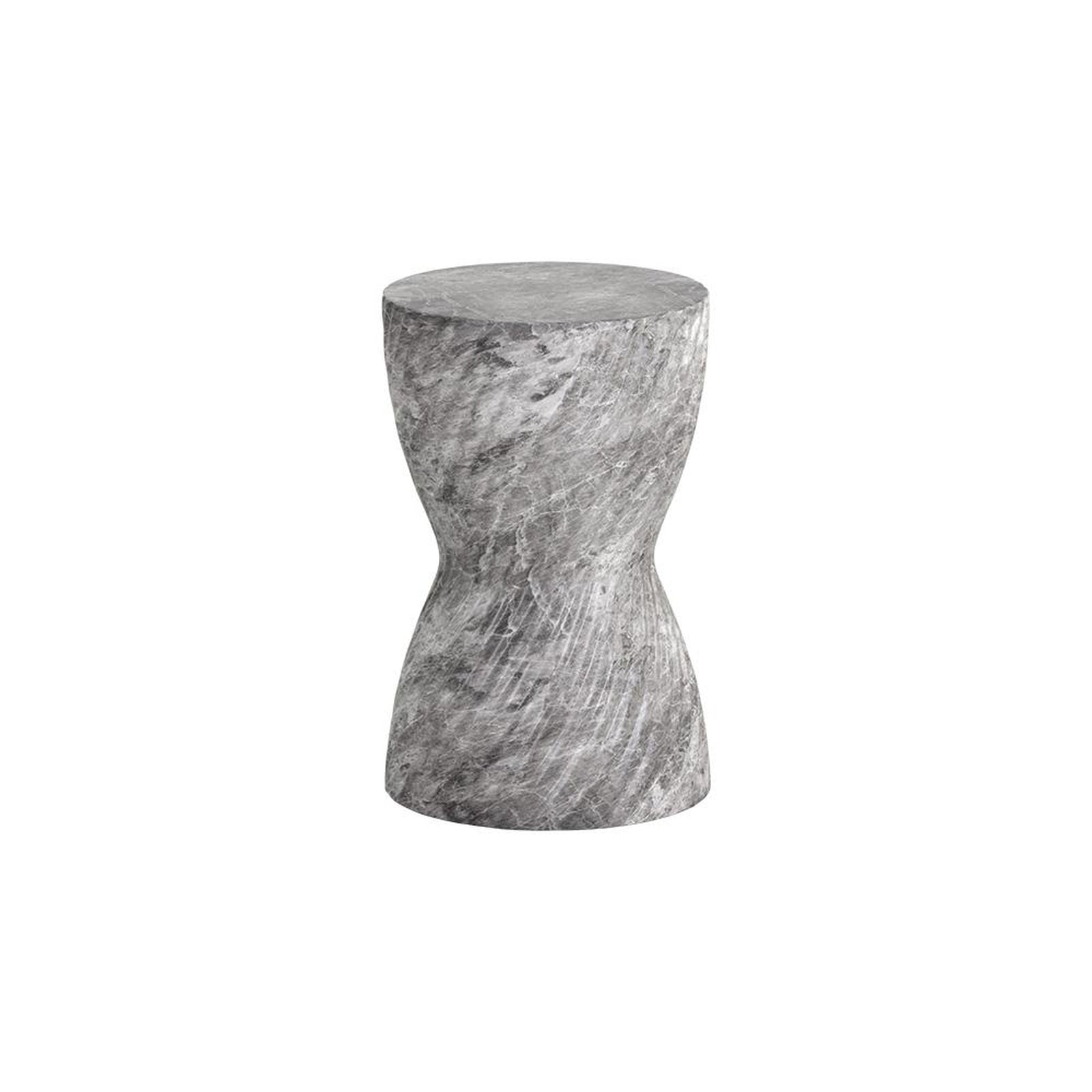 Sunpan Cara End Table Marble Look