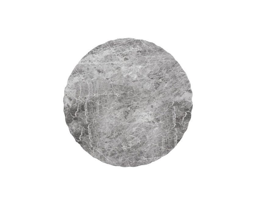 Sunpan Cara Grey End Table Marble Look