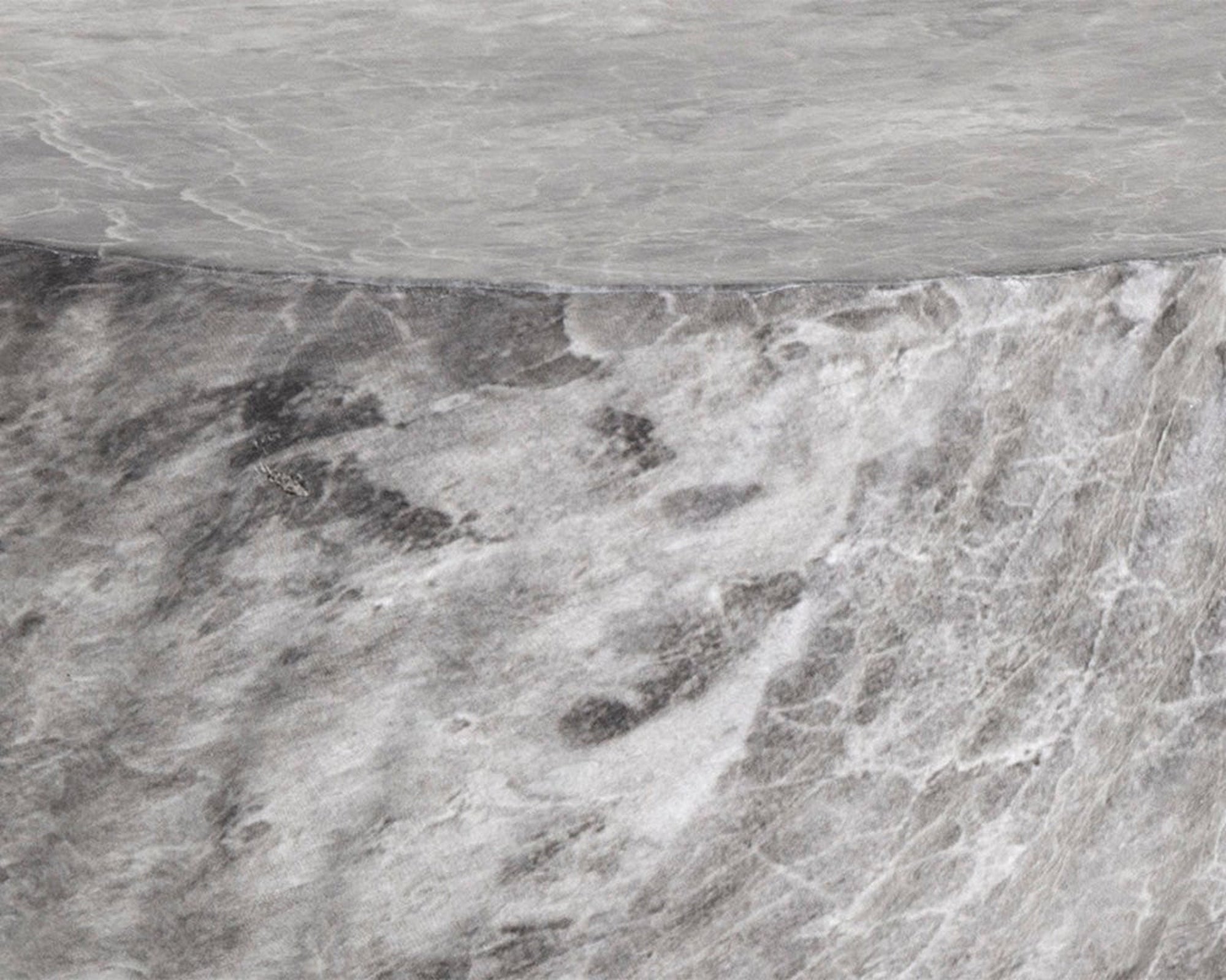 Sunpan Cara End Table Marble Look