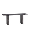 Sunpan Rebel Console Table - Grey Marble/Charcoal Grey