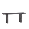 Sunpan Rebel Console Table - Grey Marble/Charcoal Grey