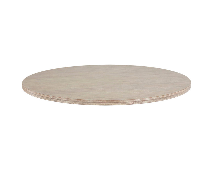 Sunpan Cypher Round Dining Table - Wood Look