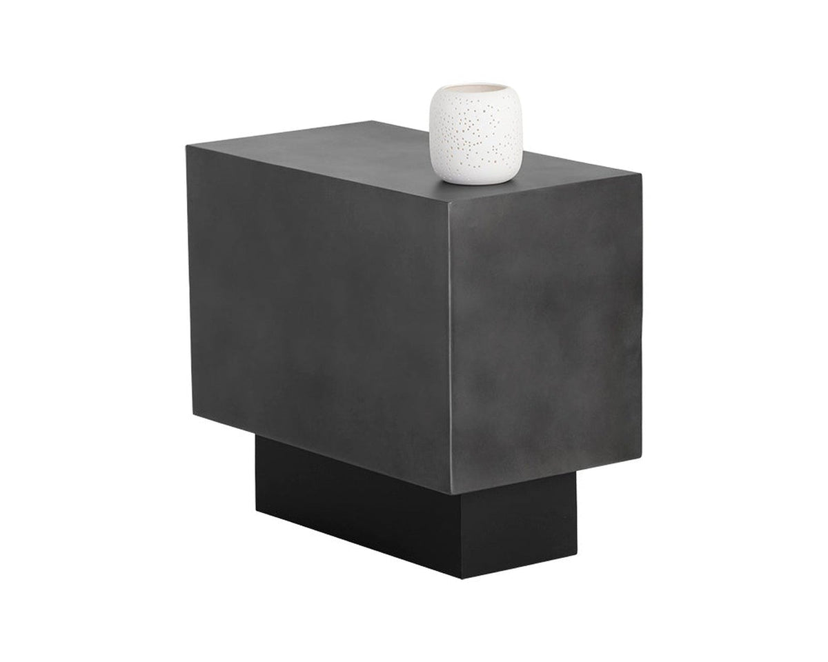 Sunpan Blakely End Table - Gunmetal