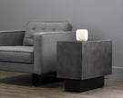 Sunpan Blakely End Table - Gunmetal