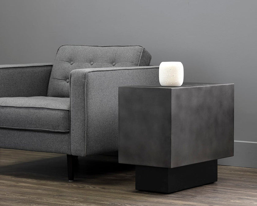 Sunpan Blakely End Table - Gunmetal