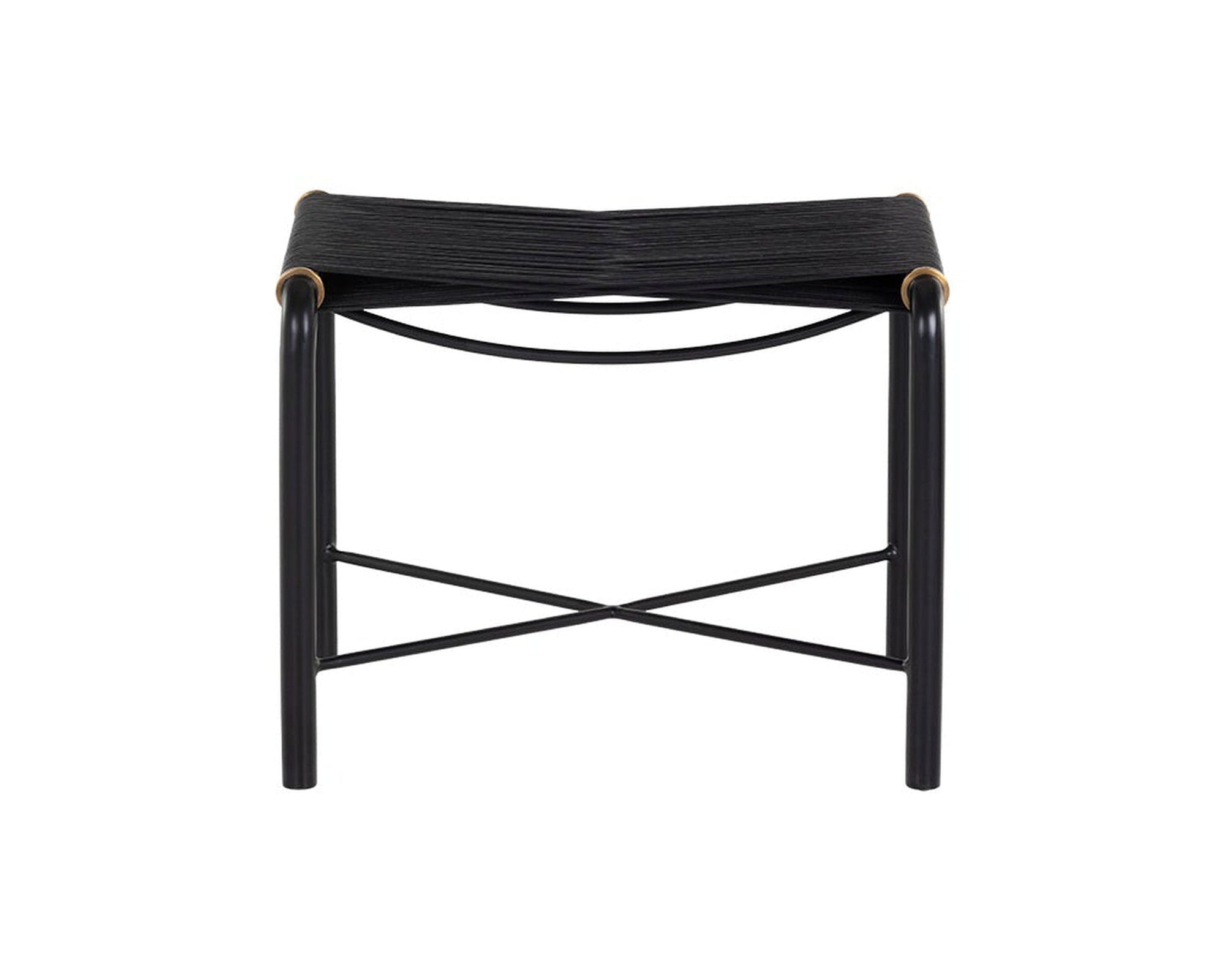 Sunpan Riz Stool - Black Leather