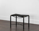 Sunpan Riz Stool - Black Leather