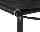 Sunpan Riz Stool - Black Leather