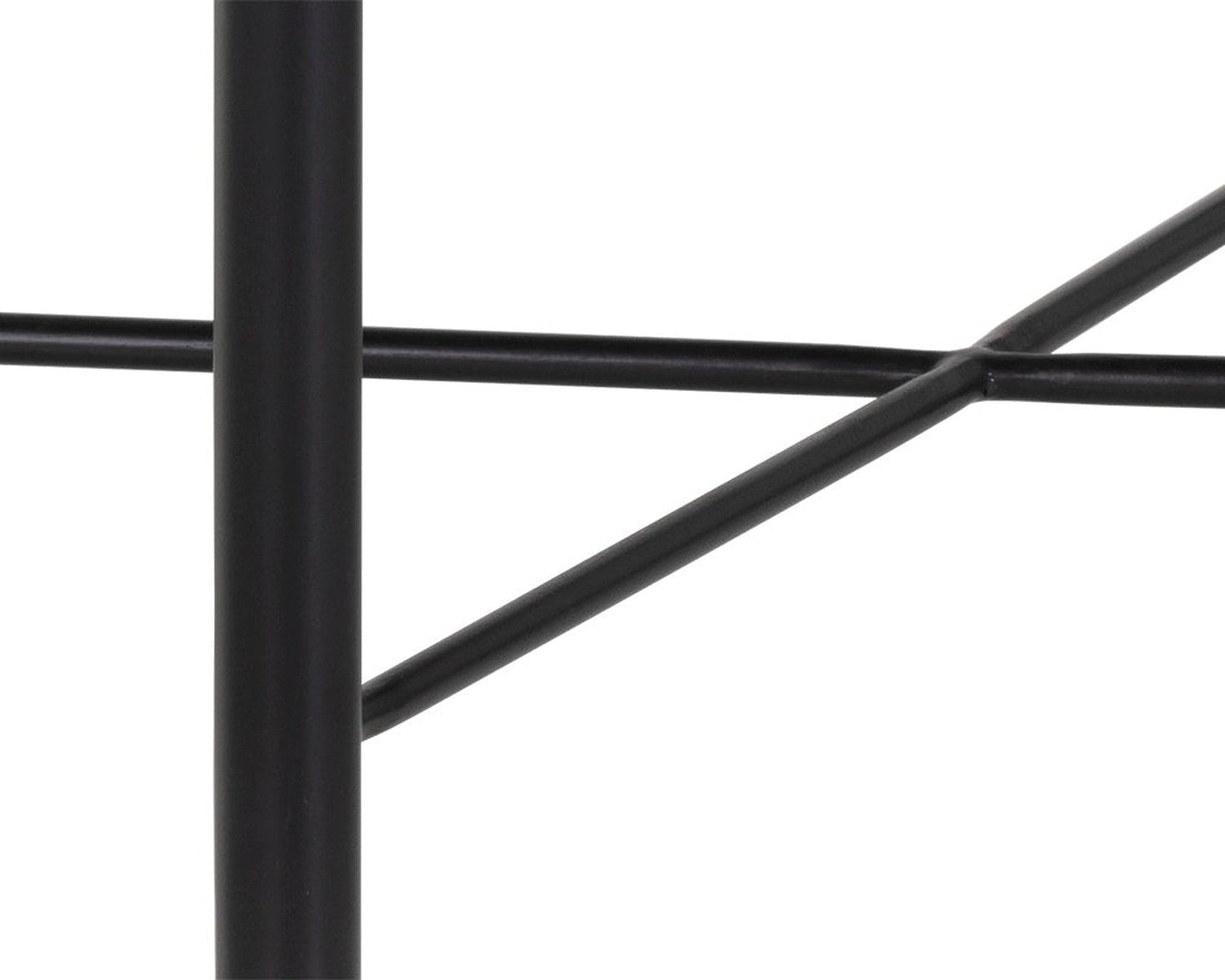 Sunpan Riz Stool - Black Leather