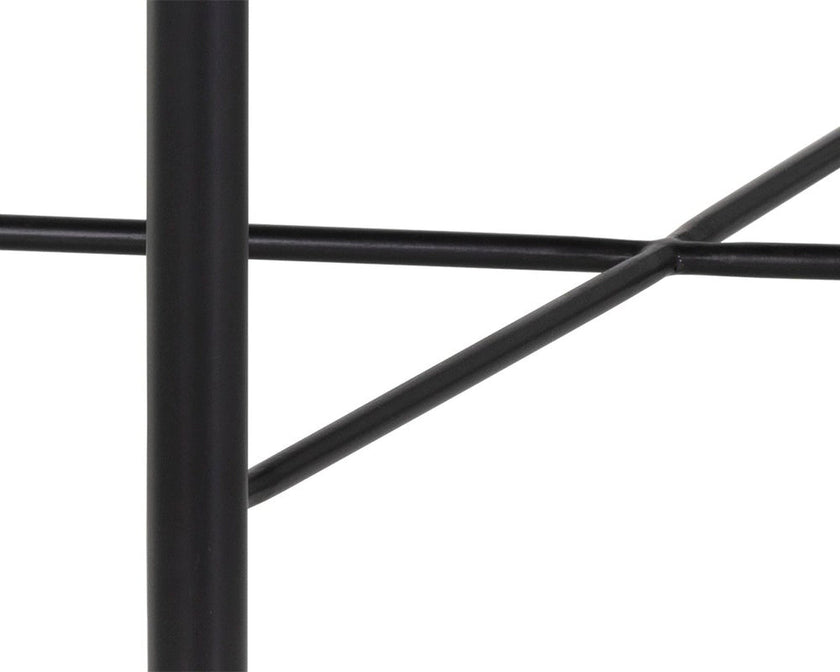 Sunpan Riz Stool - Black Leather