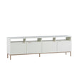 Sunpan Ambrose Modular Media Stand - Champagne Gold/Cream