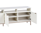 Sunpan Ambrose Modular Media Stand - Champagne Gold/Cream
