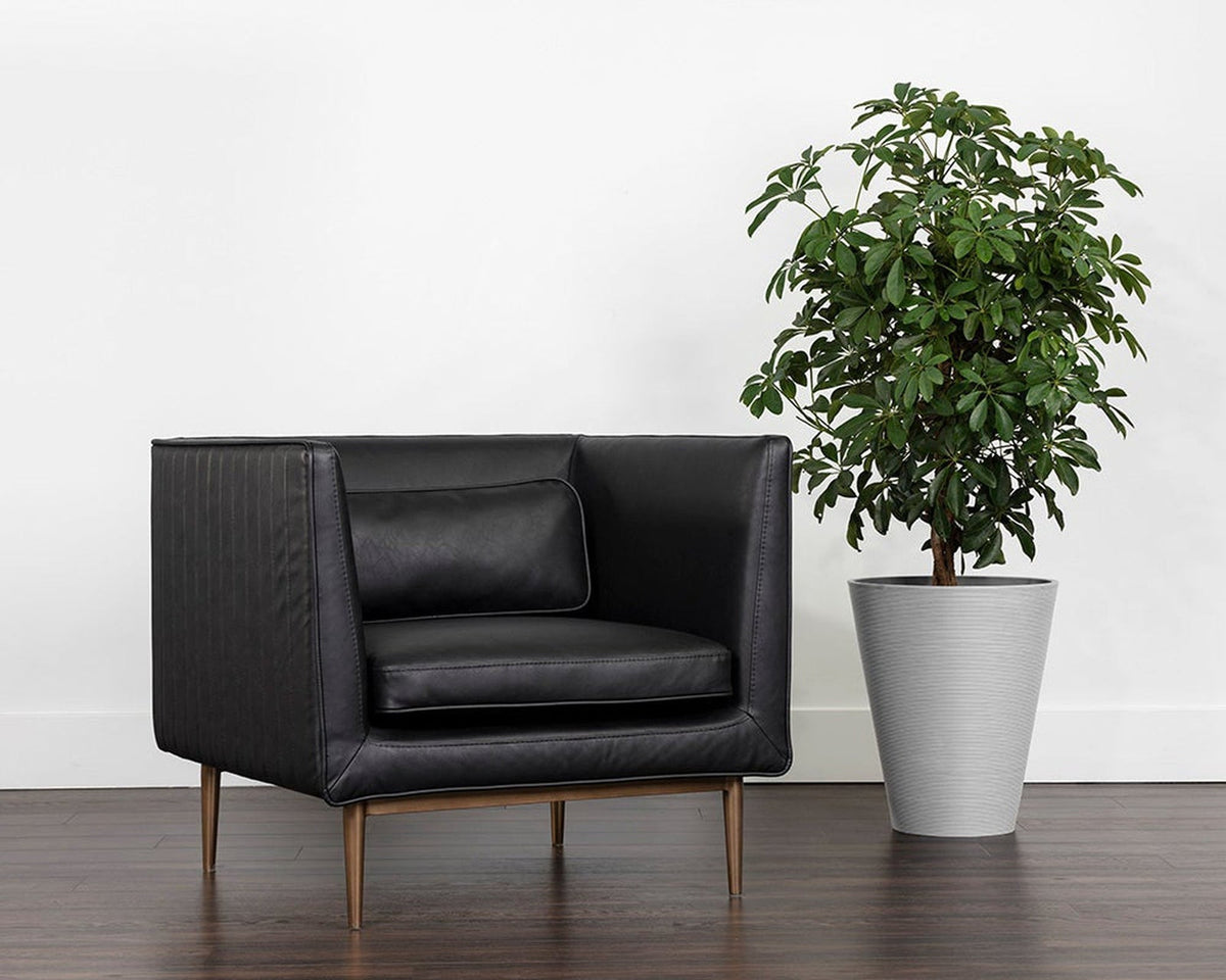 Sunpan Batavia Armchair - Vintage Black