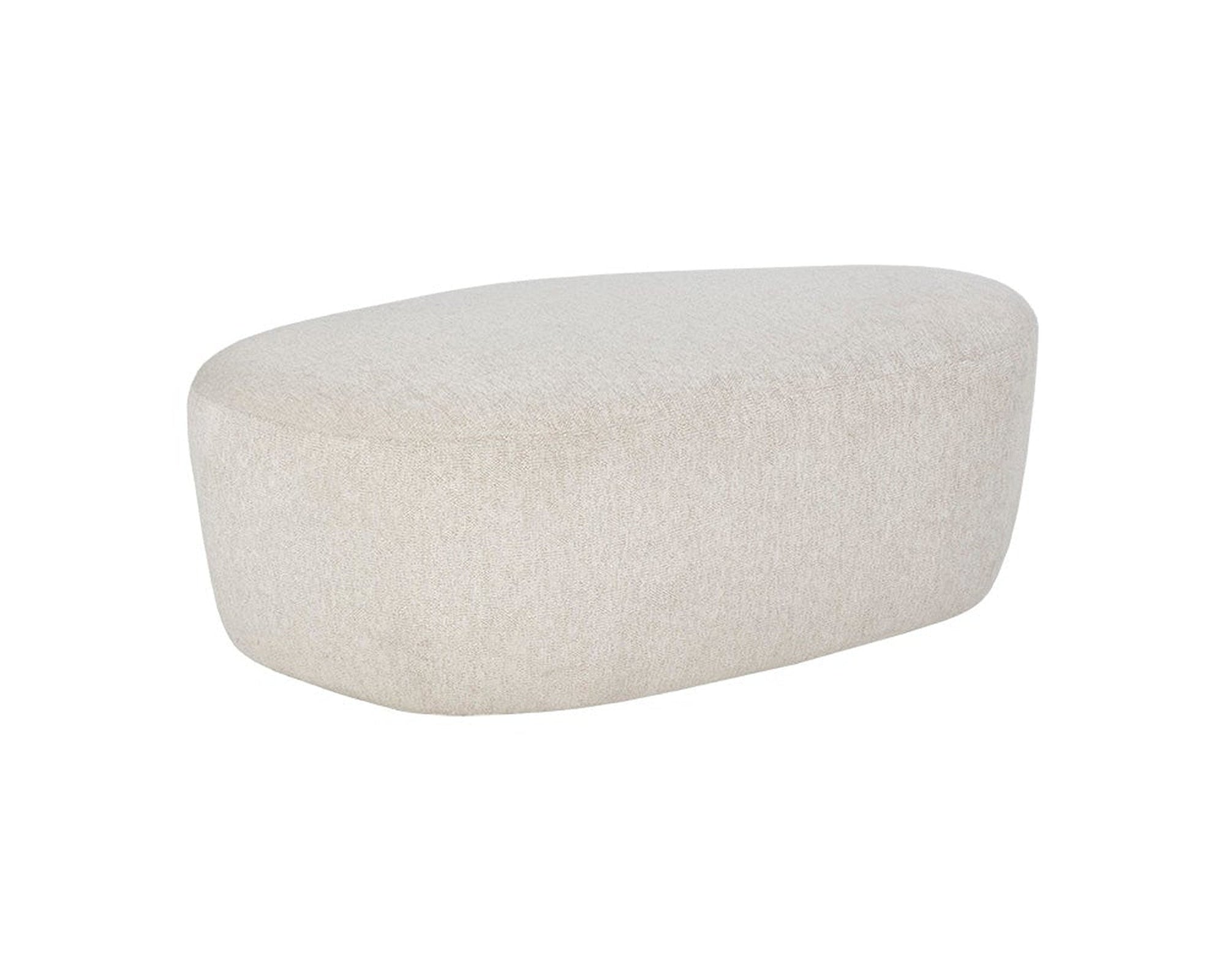 Sunpan Soraya Ottoman - Dove Cream