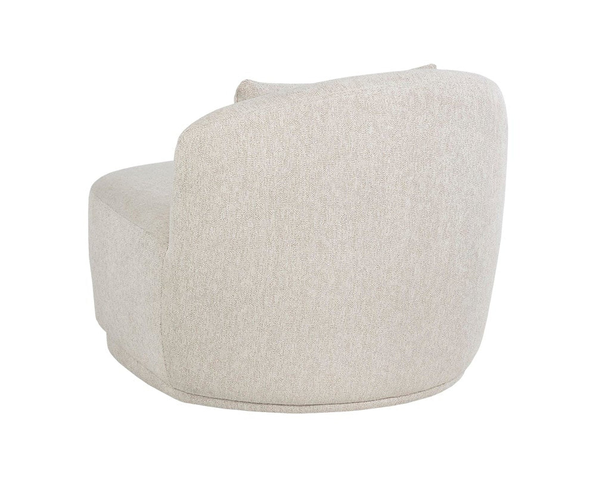 Sunpan Soraya Swivel Armless Chair - Dove Cream Clearance