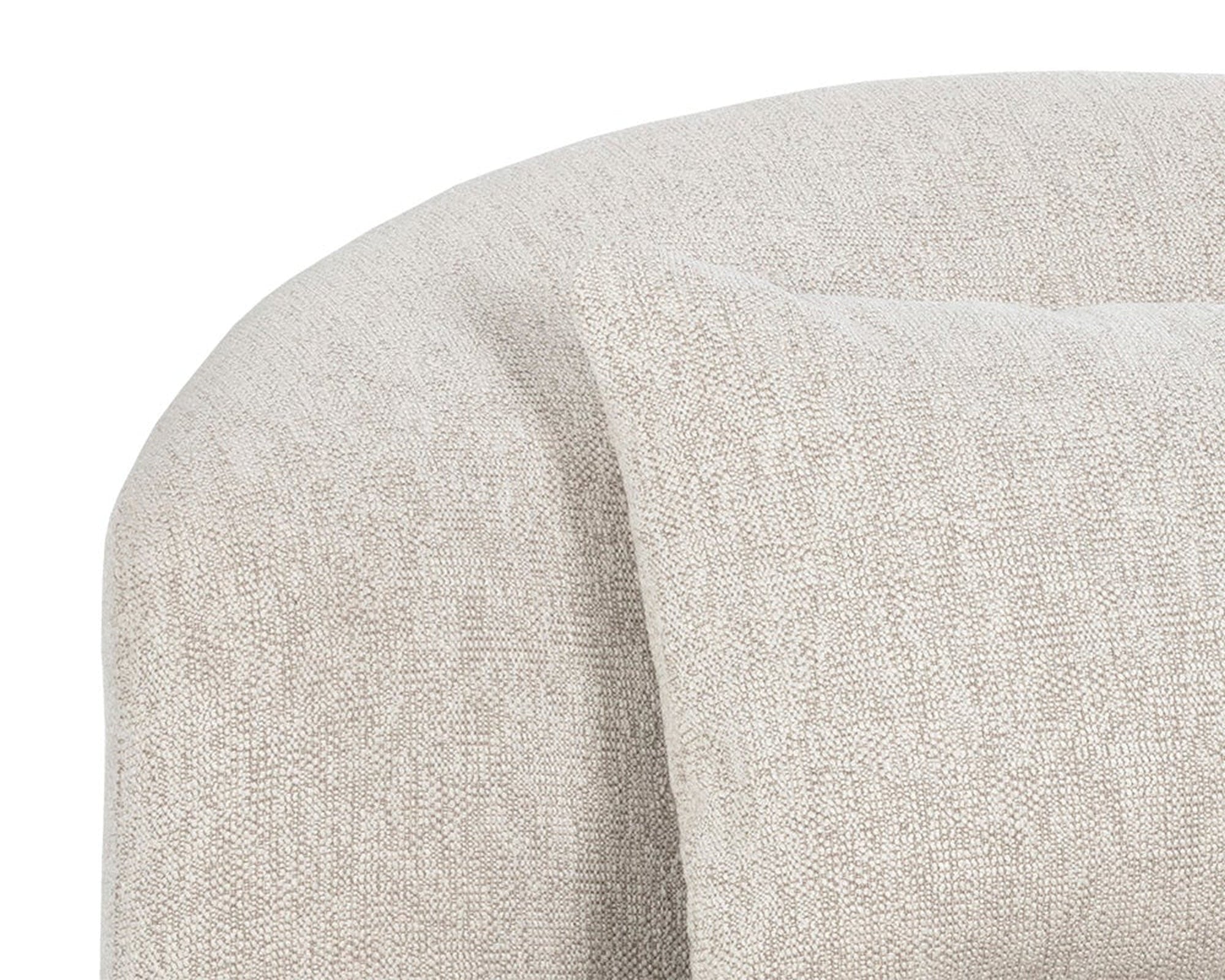 Sunpan Soraya Swivel Armless Chair - Dove Cream Clearance