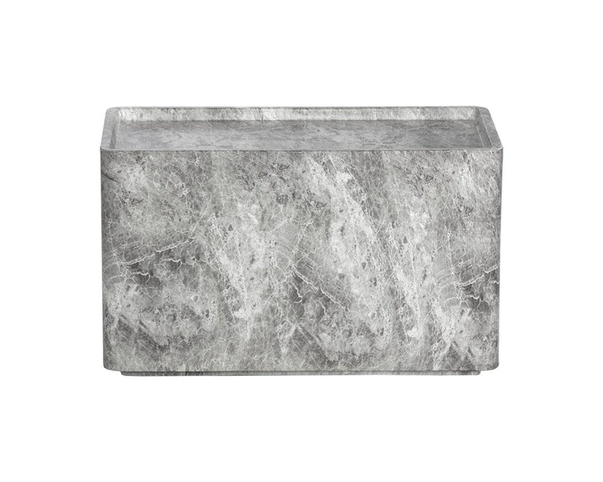 Sunpan Liza Side Table - Marble Look/Grey DSC