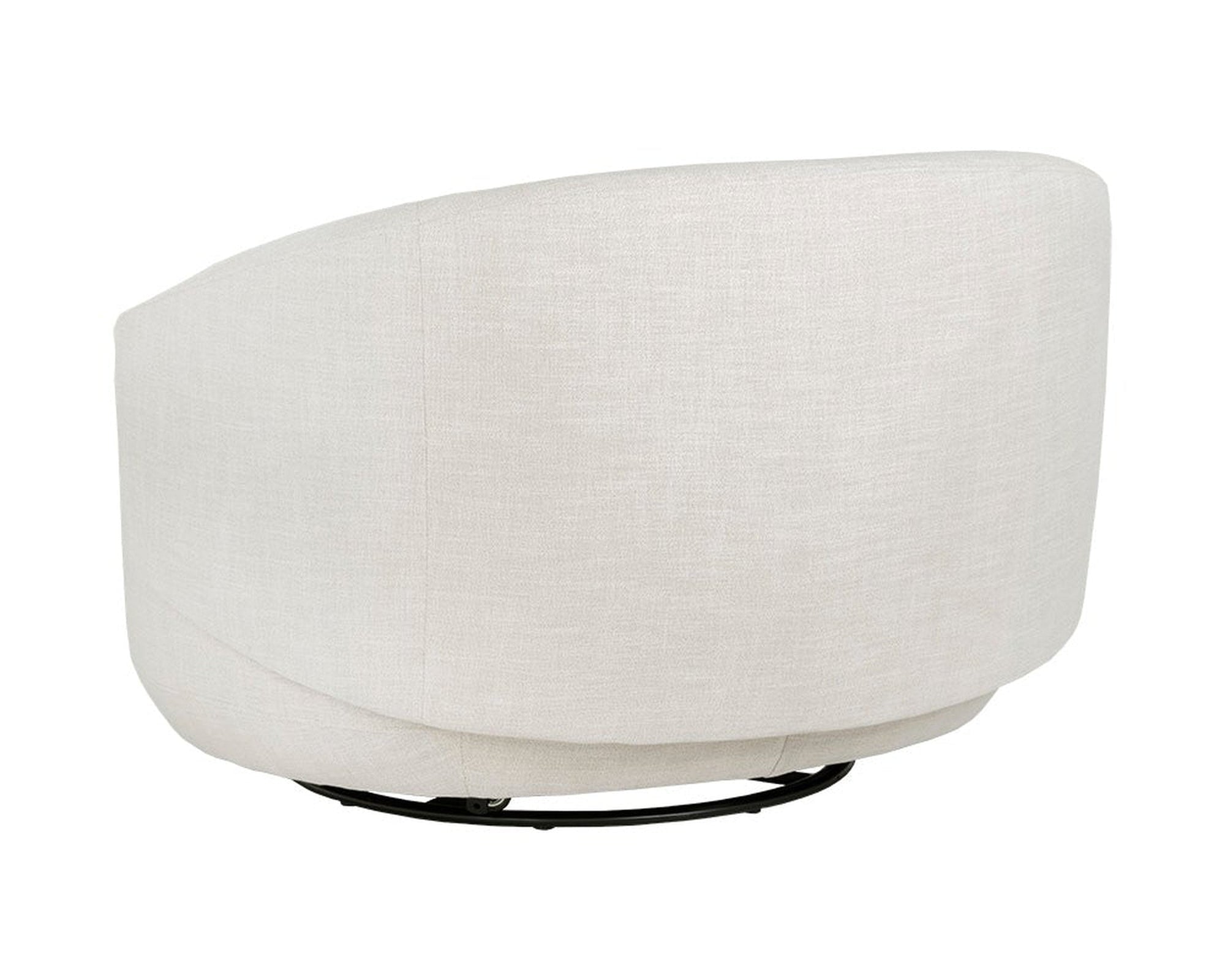 Sunpan Walsh Swivel Lounge Chair - Effie Linen