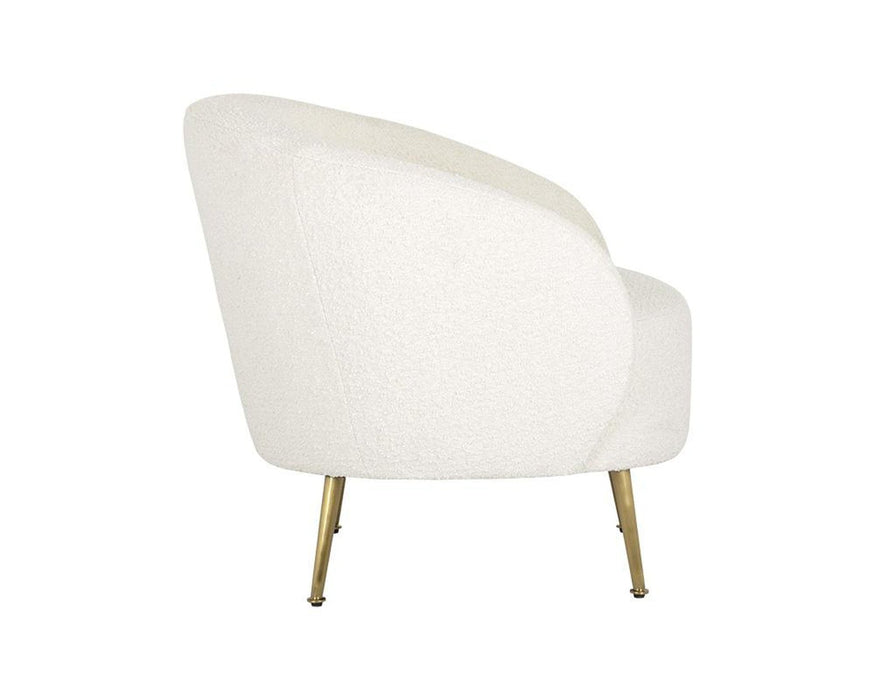 Sunpan Clea Lounge Chair - Altro White