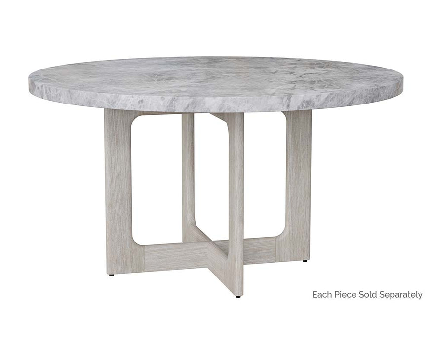 Sunpan Cypher Round Dining Table - Wood Look