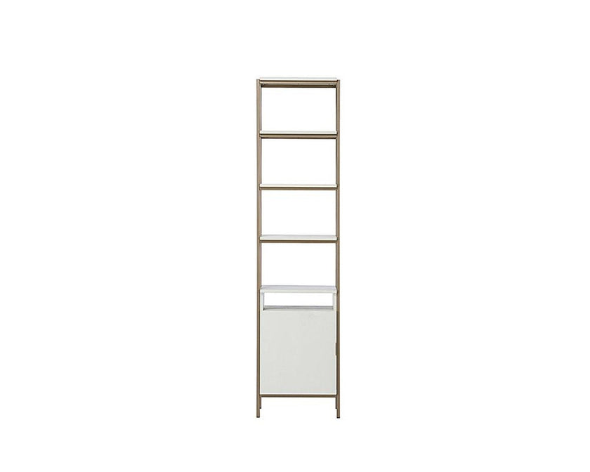 Sunpan Ambrose Modular Bookcase Champagne Gold Cream