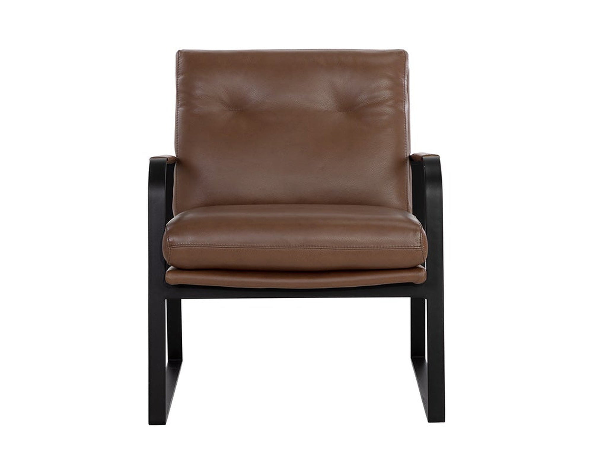 Sunpan Sterling Lounge Chair - Missouri Mahogany Leather Clearance