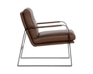 Sunpan Sterling Lounge Chair - Missouri Mahogany Leather Clearance