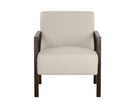Sunpan Neymar Lounge Chair - Linea Light Grey Leather DSC