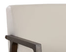 Sunpan Neymar Lounge Chair - Linea Light Grey Leather DSC