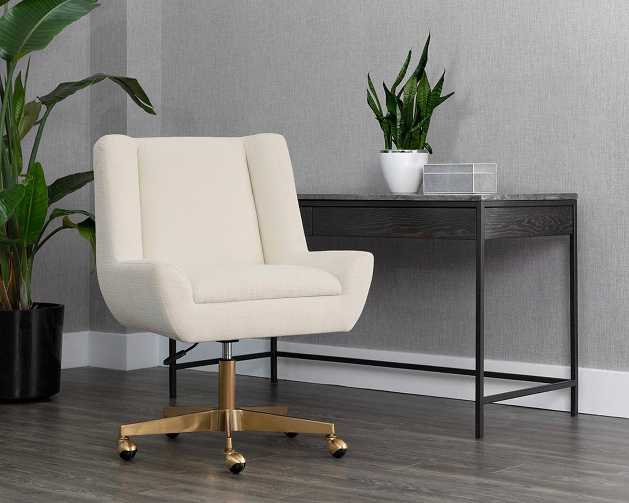 Sunpan Mirian Office Chair - Zenith Alabaster