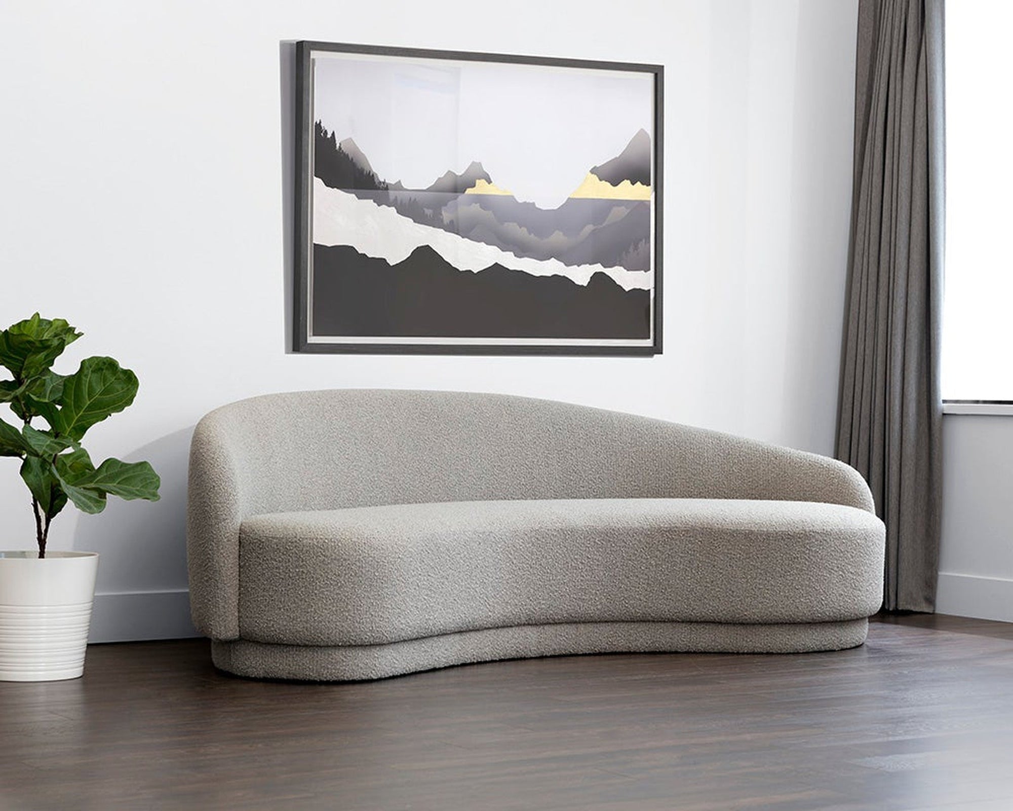 Sunpan Kendra Sofa - Altro Cappuccino DSC