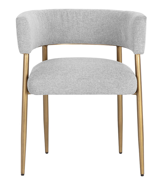 Sunpan Maestro Dining Armchair - Belfast Heather Grey