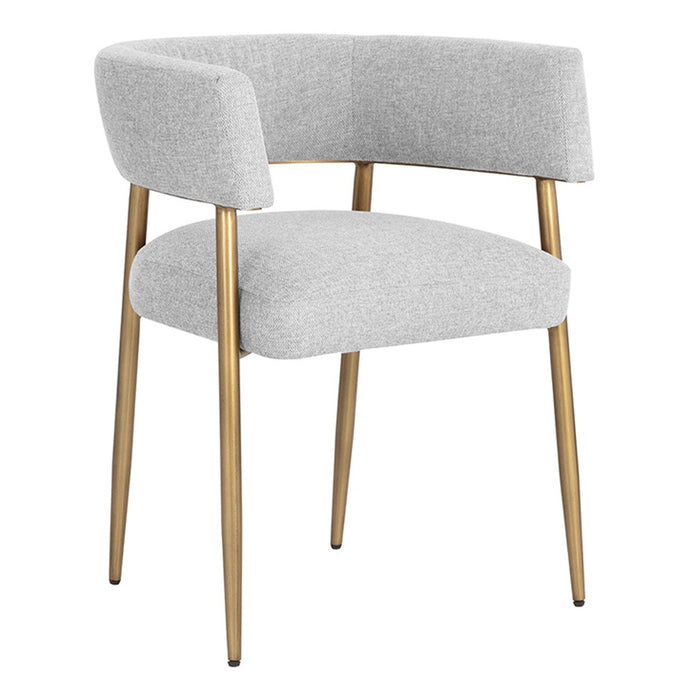 Sunpan Maestro Dining Armchair - Belfast Heather Grey