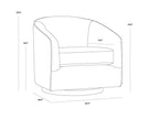 Sunpan Hazel Swivel Lounge Chair