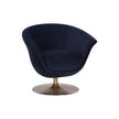 Sunpan Carine Swivel Lounge Chair - Abbington Navy
