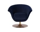 Sunpan Carine Swivel Lounge Chair - Abbington Navy