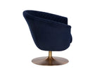 Sunpan Carine Swivel Lounge Chair - Abbington Navy