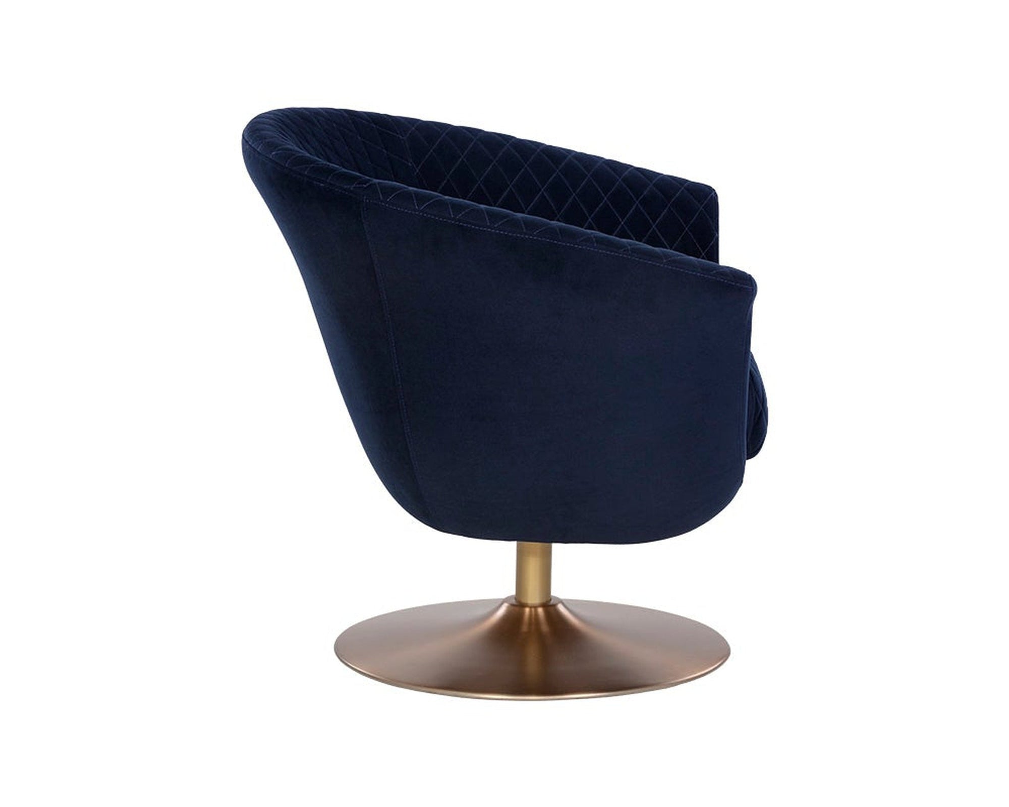 Sunpan Carine Swivel Lounge Chair - Abbington Navy