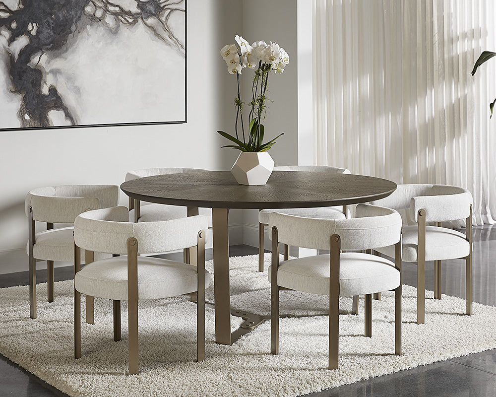 Sunpan Mae Dining Armchair - Ernst Silverstone Clearance