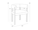 Sunpan Mae Dining Armchair - Ernst Silverstone Clearance