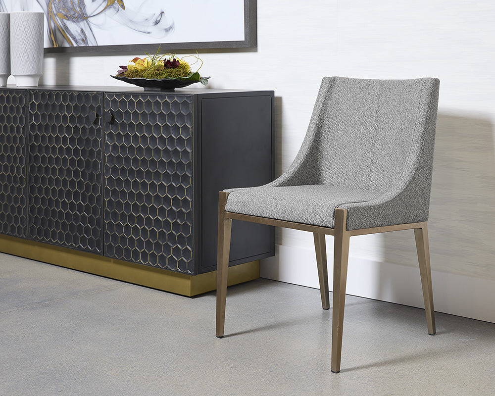 Sunpan Dionne Dining Chair - Monument Pebble
