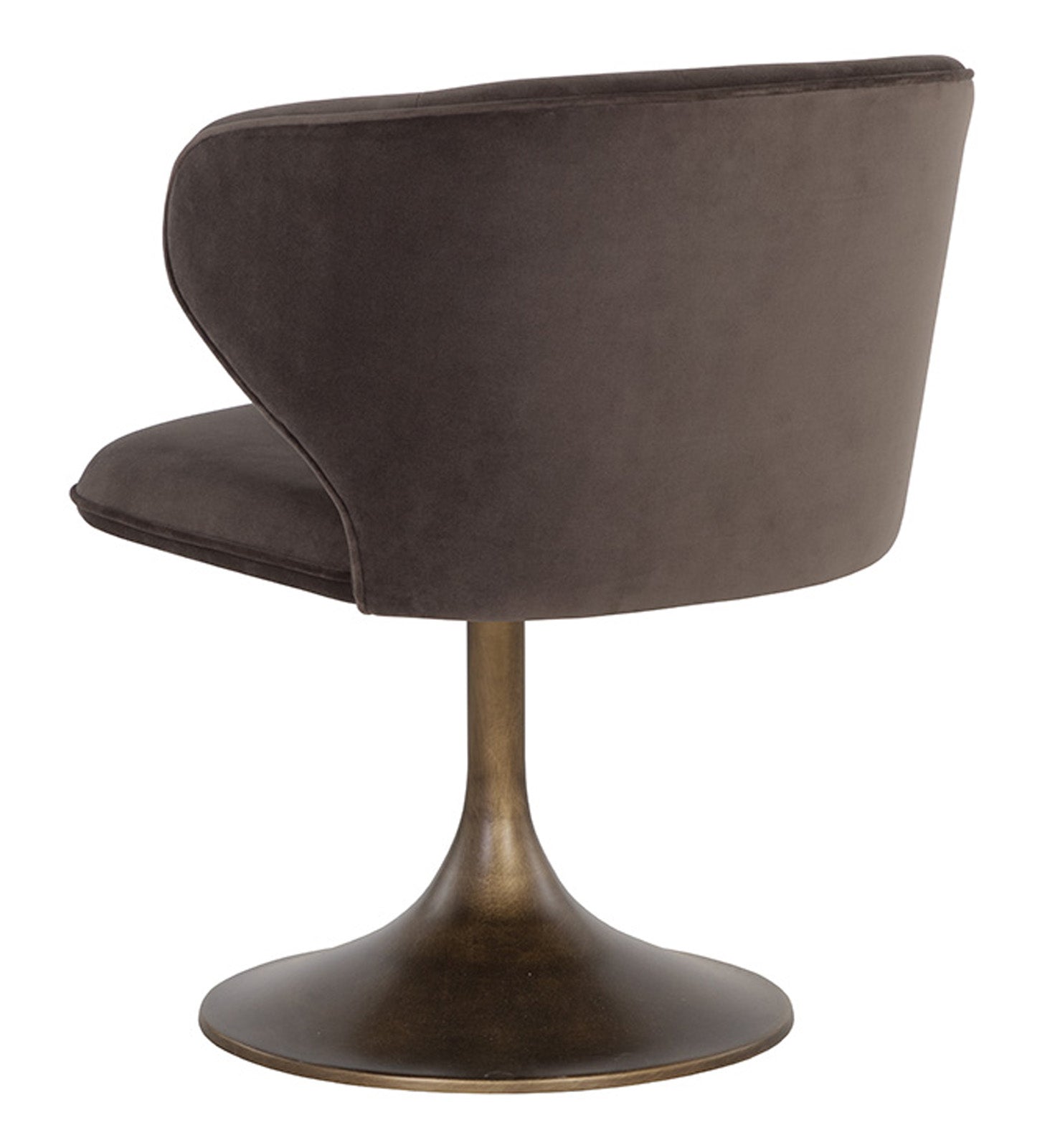 Sunpan Simone Swivel Dining Chair - Meg Ash