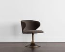 Sunpan Simone Swivel Dining Chair - Meg Ash